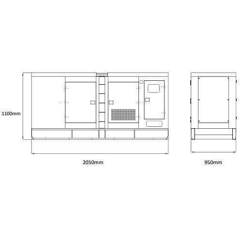 Генератор дизельний GENERGY GDS27M 22 кВт (240210090) 240210090 фото