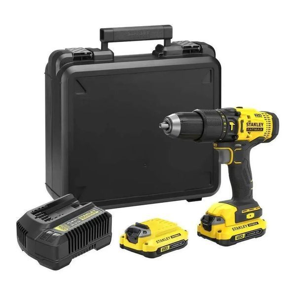 Дриль-шуруповерт ударний акумуляторний Stanley FATMAX SCD711C2K SCD711C2K фото