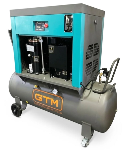 Гвинтовий компресор GTM DLG7.5V-INV Closed case (200 л, масляний, 380В/інвертор/кожух) 25143 фото