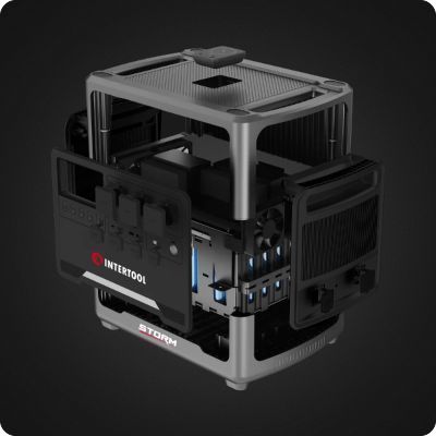 Станція зарядна портативна STORM INTERTOOL WT-7013 (2,4 кВт, 2048 Втч, LiFePO4) WT-7013 фото
