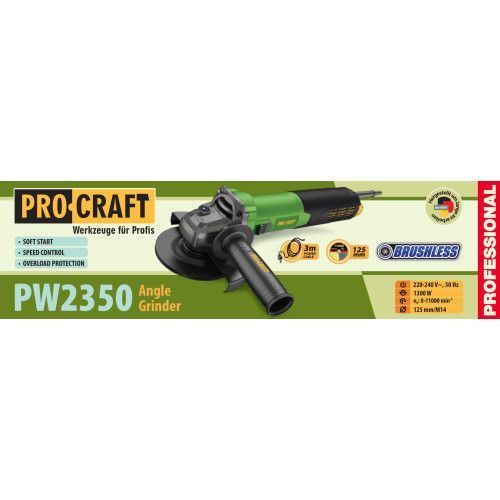 Болгарка (КШМ) Procraft PW2350 (125 мм) 023500 фото