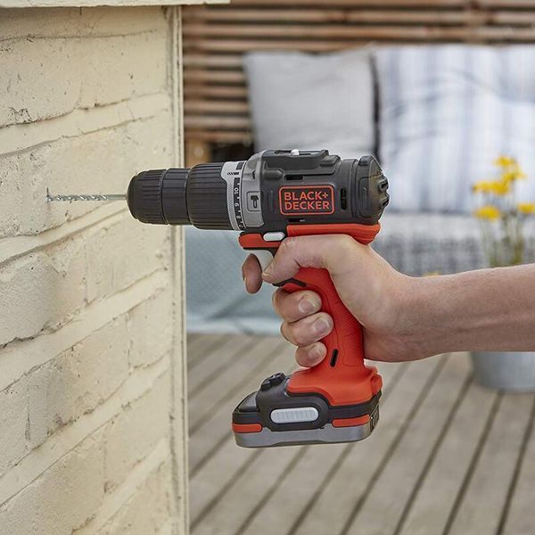Аккумуляторная ударная дрель-шуруповерт BLACK+DECKER BDCHD12S1 BDCHD12S1 фото