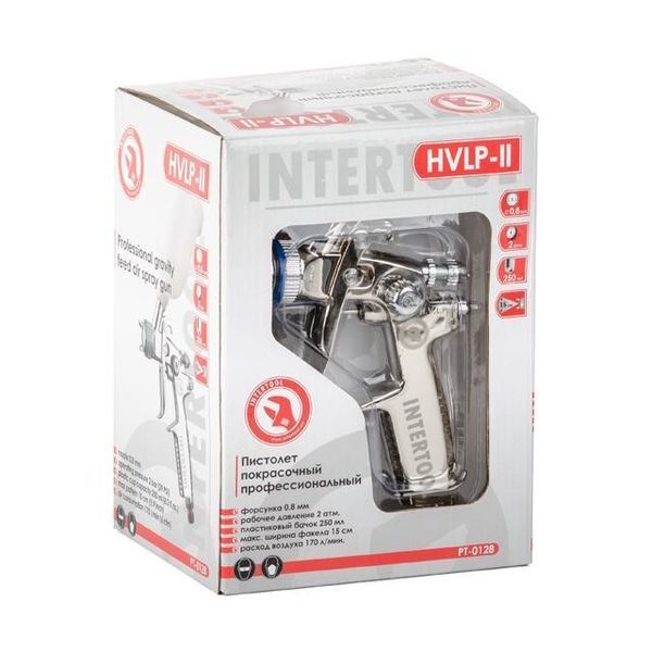 Професійний фарборозпилювач INTERTOOL PT-0128 HVLP II PT-0128 фото