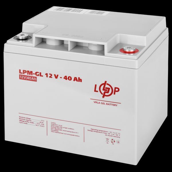 Акумулятор гелевий LogicPower LPM-GL 12V - 40 Ah 4154 фото