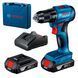 Аккумуляторная дрель-шуруповерт Bosch GSR 185-Li Professional (2 акб 18V 2.0Ah, з/у, в кейсе) 06019K3000 фото 12
