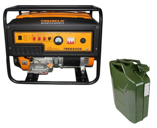 Бензиновий генератор EF Power TBS6500S (+ металева каністра 20 л) KTBS6500S(K) фото