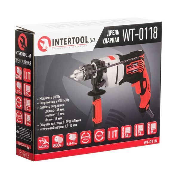 Дрель ударная INTERTOOL WT-0118 WT-0118 фото