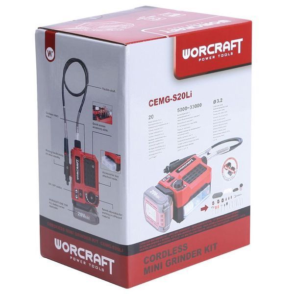 Акумуляторний гравер WORCRAFT CEMG-S20Li 13200 фото