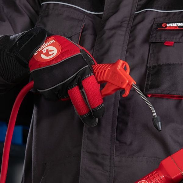 Пістолет продувний пластиковий, наконечник 10см. з гумовою насадкою INTERTOOL PT-0805 PT-0805 фото