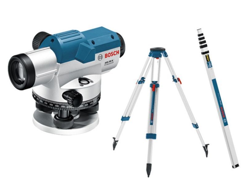 Нівелір оптичних Bosch GOL 26 D + BT160 + GR500 0.601.068.002 фото