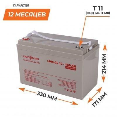Акумулятор гелевий LPM-GL 12V-100 Ah 3871 фото