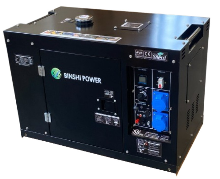 Дизельний генератор Binshi Power BS10J (10 кВт, 1 фаза) BS10J_230 фото