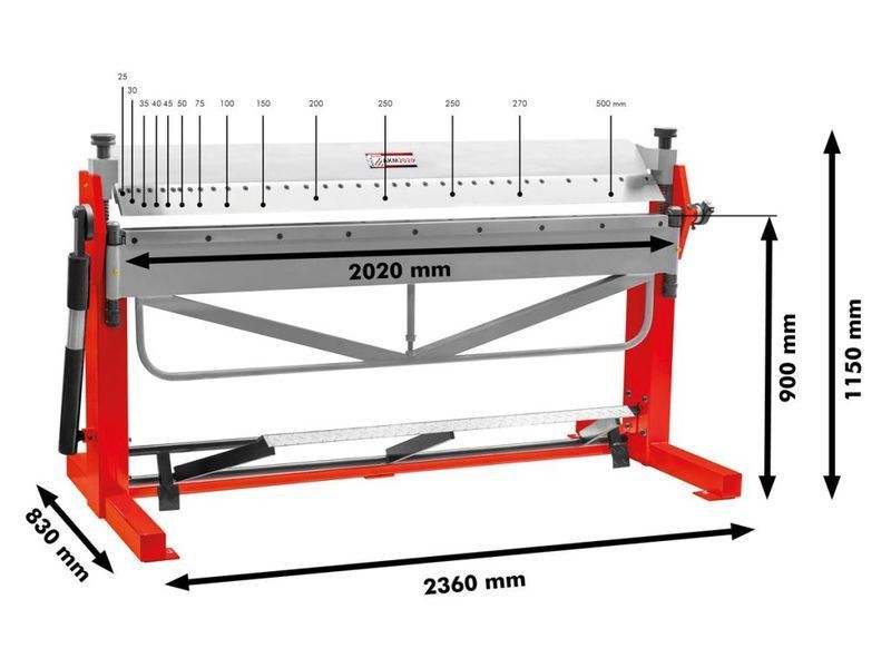 Листозгинальний верстат Holzmann AKM 2020 AKM2020 фото