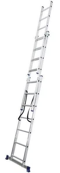 Алюминиевая трехсекционная лестница VIRASTAR TRIOMAX VTL037 (3x7 ступеней) VTL037 фото