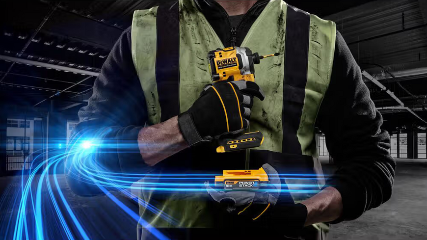 Шуруповёрт ударный аккумуляторный бесщёточный DeWALT DCF850E1T DCF850E1T фото