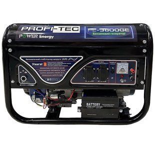 Бензиновий генератор PROFI-TEC PE-3800GE (3.8 кВт, електростартер) 004763 фото