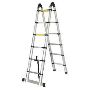 Лестница телескопическая универсальная FLORA 5033414 (12 ступеней 3.8 м) 5033414 фото