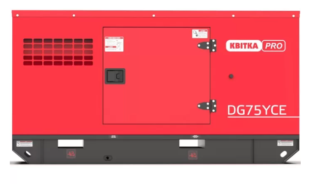 Дизельний генератор КВІТКА PRO DG75YCE (64 кВт, 400 В) (110-7132) 110-7132 фото