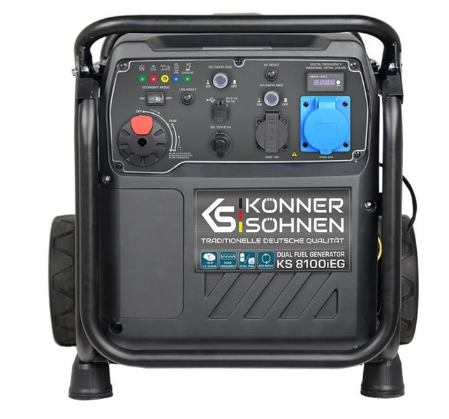 Генератор газобензиновый инверторный Konner&Sohnen KS8100IEG KS8100IEG1/3 фото