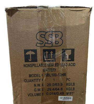 Аккумулятор гелевый SSB SBL100 -12HR 12V100Ah SBL100-12HR фото