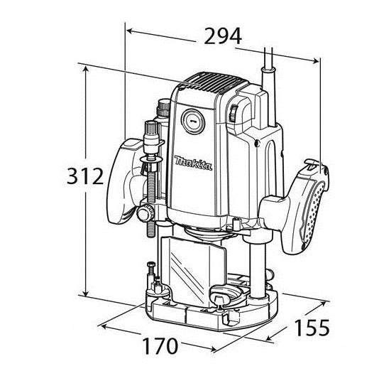 Фрезер мережевий Makita RP2301FCX RP2301FCX фото
