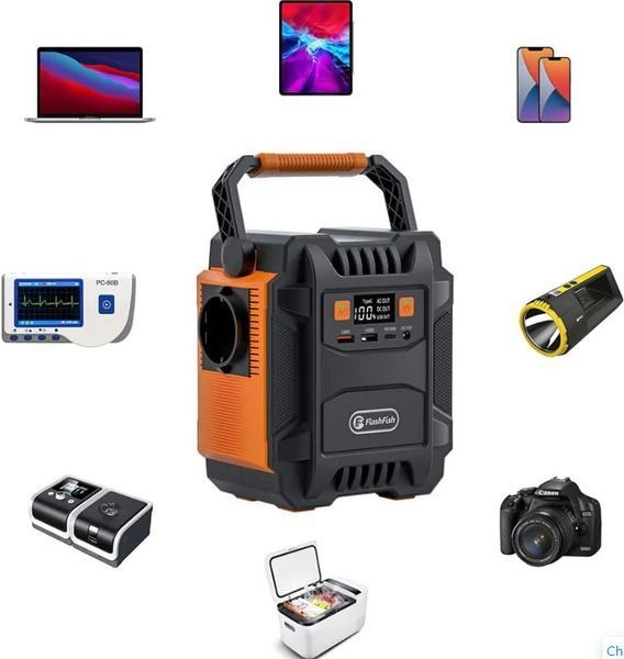 Зарядна станція (200W, 48000 мАг, 220В, USB, PD, 12В, ліхтар) FLASHFISH A201 2013 фото