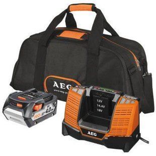 Набор AEG SETL1240BLK (18В) (АКБ AEG BLK1218 + ЗУ AEG BLK1218) 4932451629 фото