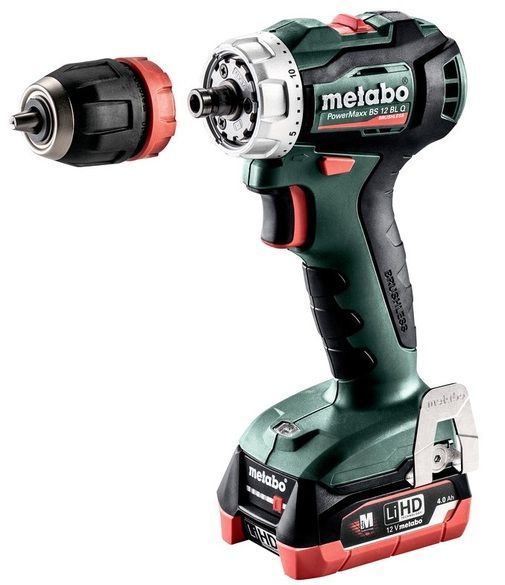 Аккумуляторный шуруповерт Metabo PowerMaxx BS 12 BL Q LiHD 2x4.0 Ач 601039800 фото