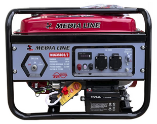 Бензиновий генератор AGT Media Line MLG3500E/2 (2.1 кВт) MLG3500E/2 фото