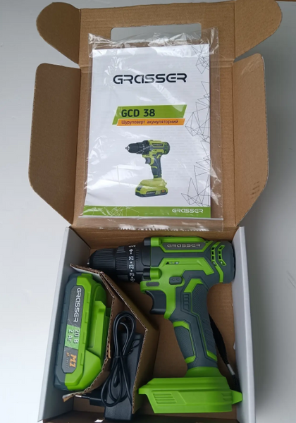 Шуруповерт акумуляторний Grasser GCD 38 G0001 фото