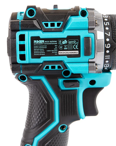 Шуруповерт аккумуляторный Riker RCD 20/55W RK0004 фото