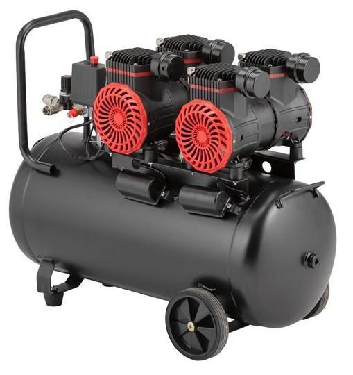Компресор безмасляний INTERTOOL PT-0038 (50 л, 2х1.5 кВт, 220 В, 8 атм, 500 л/хв) PT-0038 фото