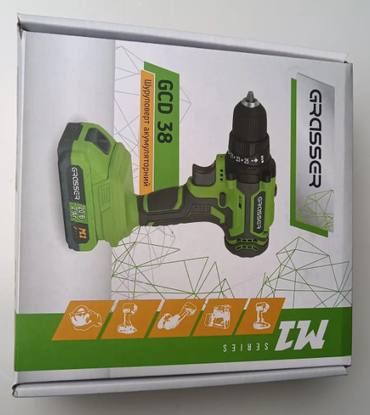 Шуруповерт акумуляторний Grasser GCD 38 G0001 фото
