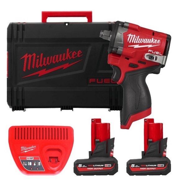 Гайковерт акумуляторний безщітковий MILWAUKEE M12 FCIWF12G3-502X (1/2", 746 Нм) 4933493455 фото