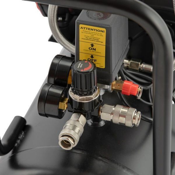 Компресор безмасляний INTERTOOL PT-0038 (50 л, 2х1.5 кВт, 220 В, 8 атм, 500 л/хв) PT-0038 фото
