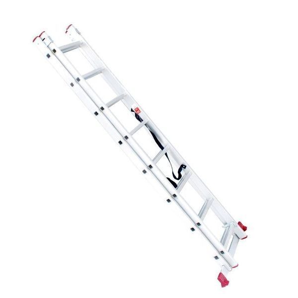 Лестница алюминиевая 2-х секционная универсальная раскладная INTERTOOL LT-0208 LT-0208 фото