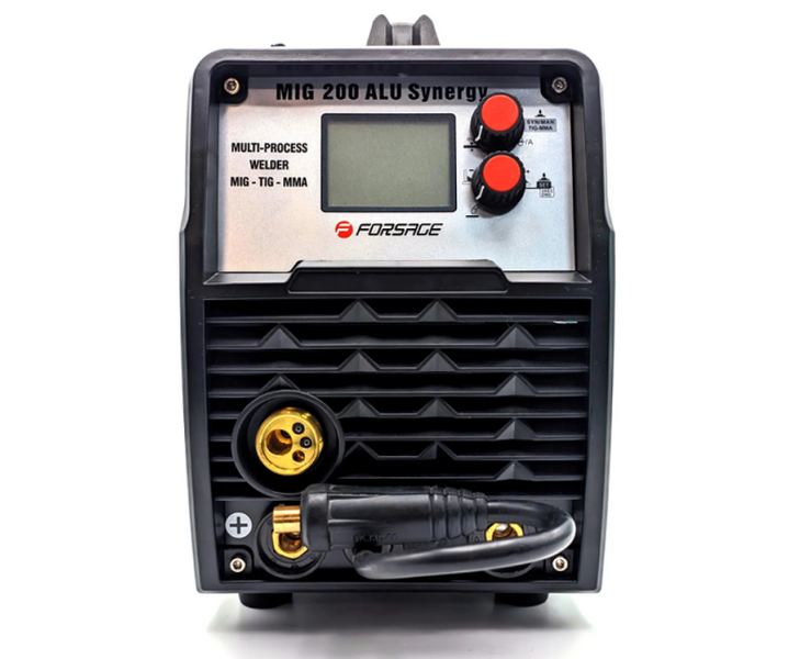 Сварочный аппарат Forsage F-MIG200 SYNERGY (MIG, MMA, TIG, 220V, 5.8кВт,10-230А) F-MIG200 SYNERGY фото