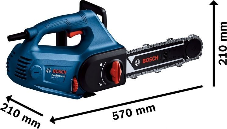 Ланцюгова пила для газобетону Bosch GAC 250 Professional 0.601.2B6.020 фото