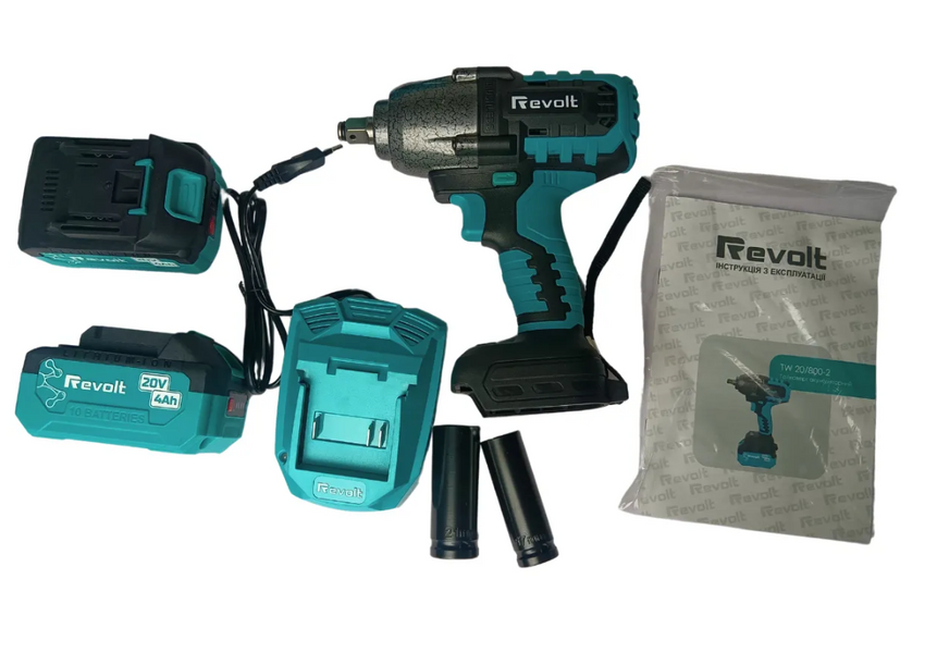 Гайковерт аккумуляторный Revolt TW 20/800-2 (M1) r0440 фото