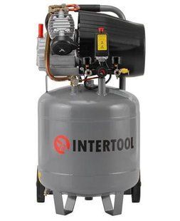 Компрессор вертикальный INTERTOOL PT-0018 (80 л, 2.2 кВт, 220 В, 8 атм, 354 л/мин) PT-0018 фото