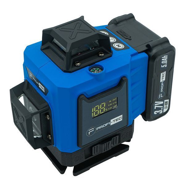 Лазерный нивелир PROFI-TEC PGL 4D 1630 (30 м, 16 линий, зеленый луч) 005905 фото