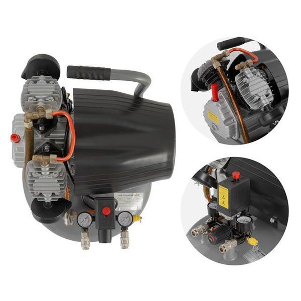 Компрессор вертикальный INTERTOOL PT-0018 (80 л, 2.2 кВт, 220 В, 8 атм, 354 л/мин) PT-0018 фото