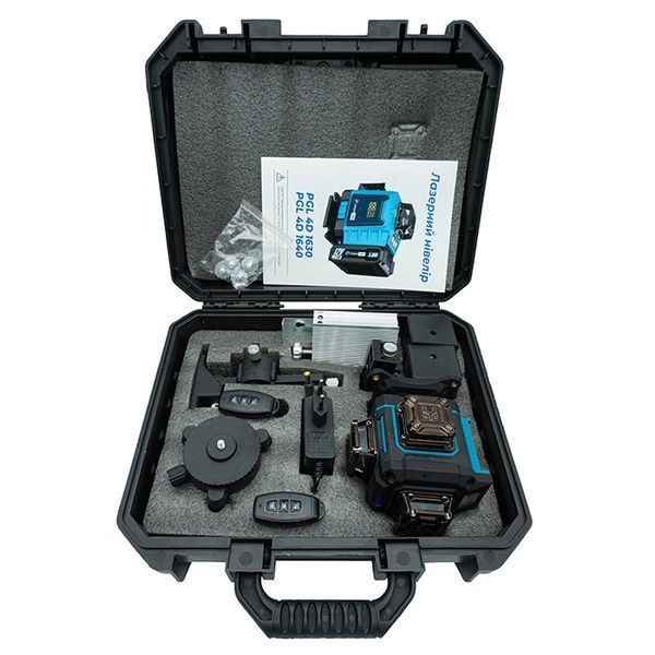 Лазерный нивелир PROFI-TEC PGL 4D 1630 (30 м, 16 линий, зеленый луч) 005905 фото