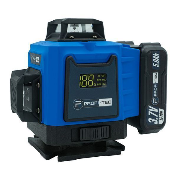 Лазерный нивелир PROFI-TEC PGL 4D 1630 (30 м, 16 линий, зеленый луч) 005905 фото