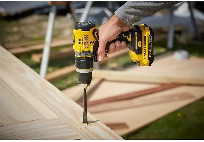 Дриль-шуруповерт акумуляторний ударний Stanley FatMax SFMCD721B SFMCD721B фото