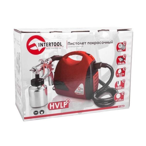 Пістолет електричний фарбувальний HVLP INTERTOOL DT-5060 DT-5060 фото