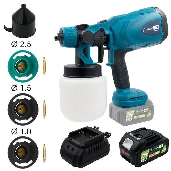 Аккумуляторный краскопульт PROFI-TEC PT800BL HomeLine PT800BL фото