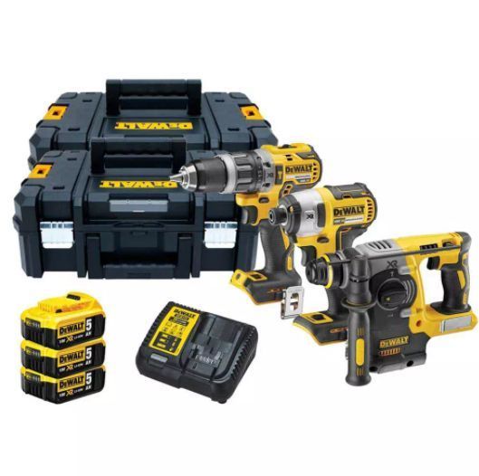 Набір з трьох безщіткових інструментів DeWALT DCK368P3T DCK368P3T фото