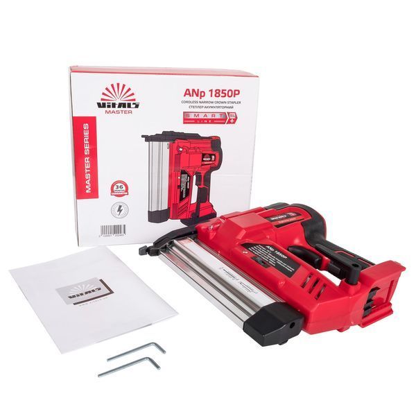 Степлер/цвяхозабивний пістолет акумуляторний 2-в-1 Vitals Master ANp 1850P SmartLine 120246 фото
