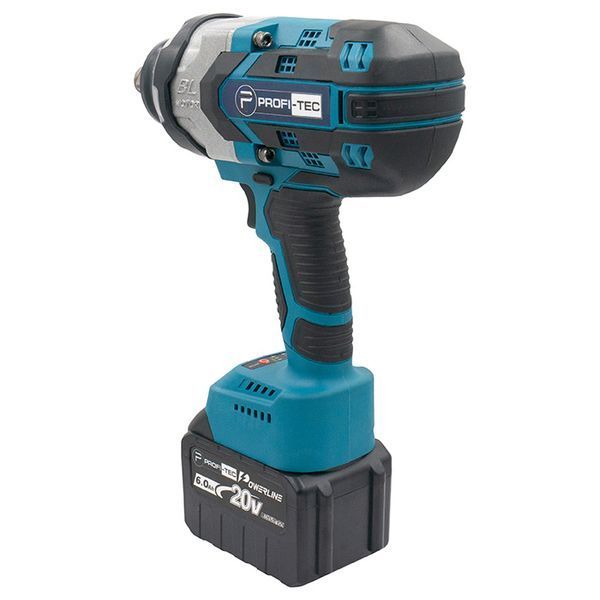 Гайковерт акумуляторний PROFI-TEC DTW1001BL POWERLine (2 х 6.0 Aг, зарядний пристрій) 005137 фото